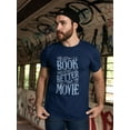 thumbnail image 2 of The Book Was Better Men T-Shirt, Male x-Large, 2 of 4