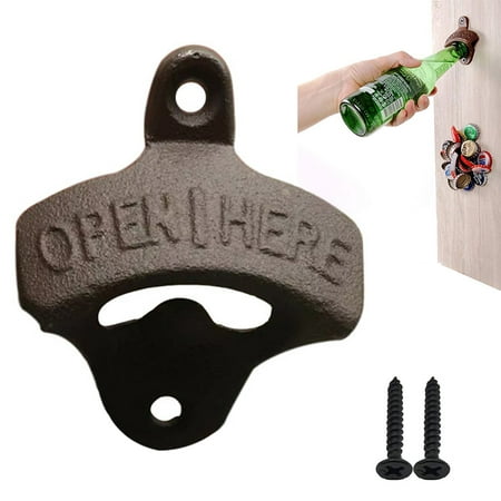 Beer Bottle Opener Wall Mounted Fixed Hanging Tool Advertising 1pcs Canada - Wall Mounted Bottle Openers Canada