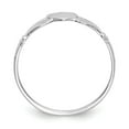 thumbnail image 2 of 14K White Gold Ring Band Themed Ladies Claddagh, Size 6, 2 of 5