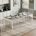 thumbnail image 4 of 78.8-Inch Rustic Farmhouse Dining Table for 6 – Long Wooden Rectangular Dining Table with Sturdy Legs for Large Families & Gatherings, 4 of 7