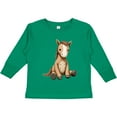 thumbnail image 3 of Inktastic Knitted Horse Boys or Girls Long Sleeve Toddler T-Shirt, 3 of 5