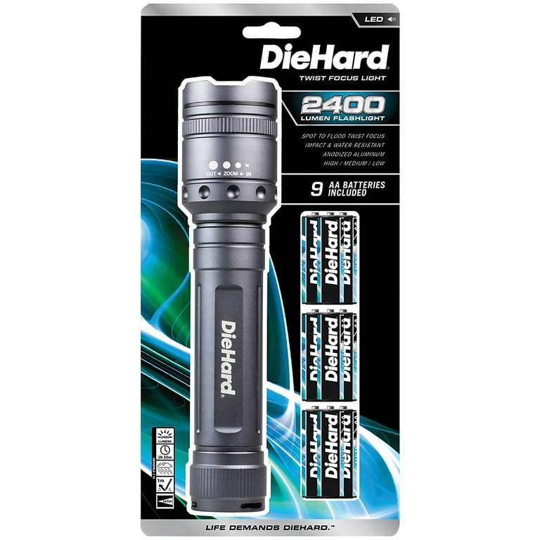 DieHard 41-6124 2,400-Lumen Twist Focus Flashlight - Walmart.com