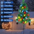 thumbnail image 3 of Aovciust 4PCS Solar Christmas Tree for Outdoor Christmas Decoration Pathway Lights with 80 C6 Multi-Color Lights Water Proof for Garden Yard and Outside Decorations, 3 of 7