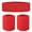 Red, variant on GOGO Sweatband Set Sports Athletic Exercise Headband Wristband Set Royal Blue