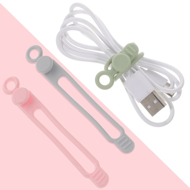 UPGRATOR 20 Pcs Attaches de Câble Polyvalentes Roses pour Gestion des Câbles à Domicile