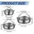 thumbnail image 3 of Stainless Steamer Basket Vegetable Steamer Basket Vegetables Colander Strainer Multifunctional Pressure CookerAccessoriesforPressure Cooker Rice Cook Insert Rack, Large Steamer Basket 22x19x8.6cm, 3 of 9
