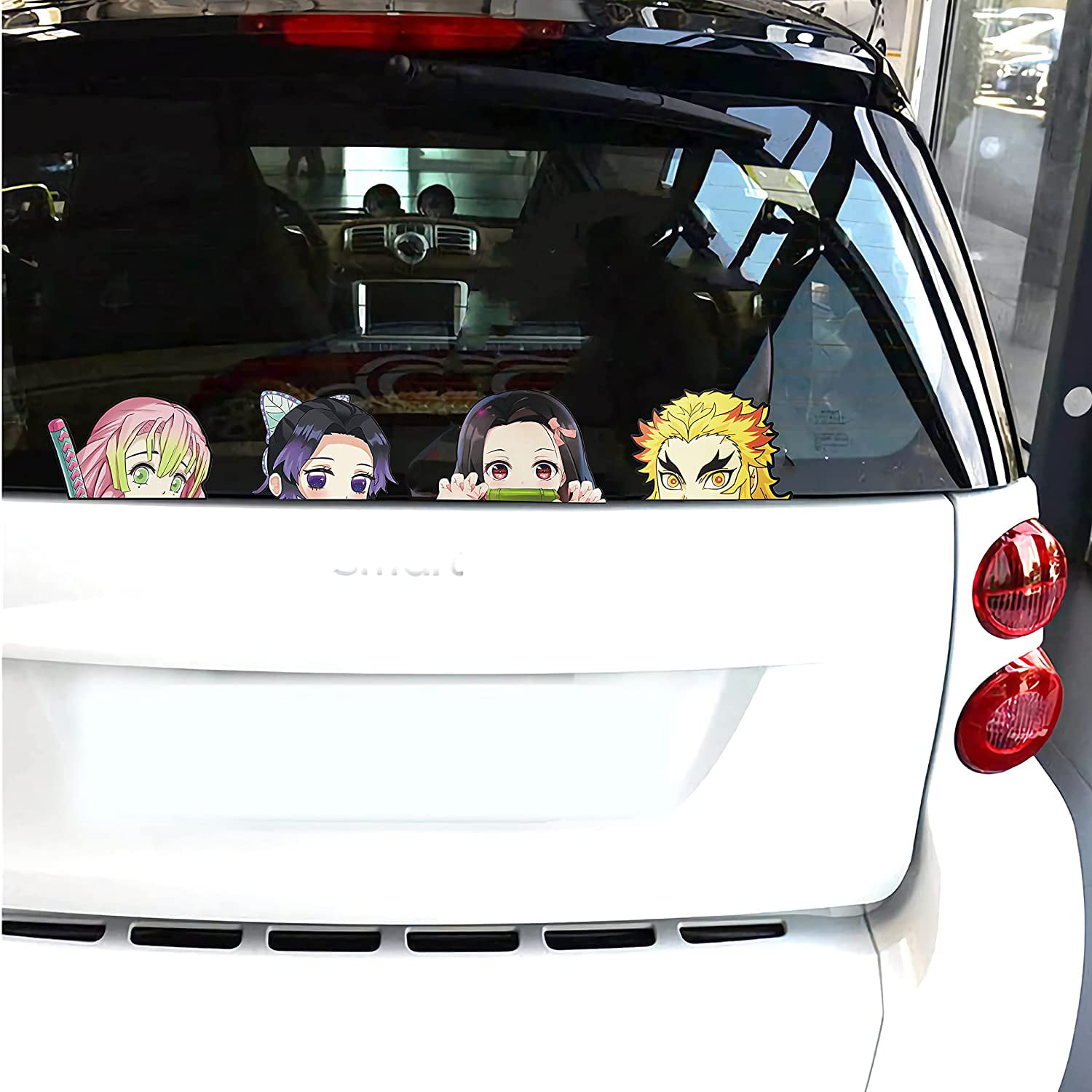  Demon Slayer Tanjirou Car Stickers, 3.5'' x 5.5'' Vinyl Anime  Car Decal, Waterproof Cartoon Sticker for Bumper, Laptop, Skateboard, etc.