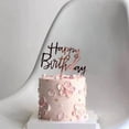 thumbnail image 4 of 10 Pcs Acrylic Happy Birthday Cake Topper Pink Gold Silver Acrylic Kids Men Women Cake Decorations for Baby Shower Gift Supplies, 4 of 10