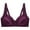 Purple, variant on fheaev Front Closure Everyday Bra For Women No Underwire Push Up Compression Support Wirefree Snap Closing Bras Underwear T-Shirt Bras Front Buckle Underwear