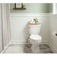 thumbnail image 5 of Farmhouse Wooden Toilet Paper Holder Tray with Mason Jar Soap Dispenser and Flower, Rustic Brown, 5 of 5