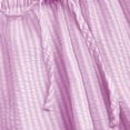 thumbnail image 4 of Girls Summer Outfits Striped Sleeveless Tie Front Peplum Top & Casual Wide Leg Pants 2 Piece Cute Matching Clothes Set Pink 11-12 Years, 4 of 9