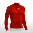 thumbnail image 3 of Playera Deportiva Manga Larga Unisex Licra de Compresion Comoda y Fresca Pack 3 rojo M ZAPARI Licra Deportiva, 3 of 9