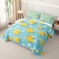 thumbnail image 3 of Erosebridal Cute Duck Bubble Print Twin Quilt Set for Girls Boys, Summer Cartoon Theme Twin Coverlet Set, 2 Pieces, 3 of 7