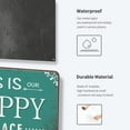 thumbnail image 2 of Porch Sign, Outdoor Signs for Porch, Porch Decor for Home, Bar, Farmhouse, Patio 12x8 Inches Aluminum Metal Sign Wall Decor - This is Our Happy Place, 2 of 7