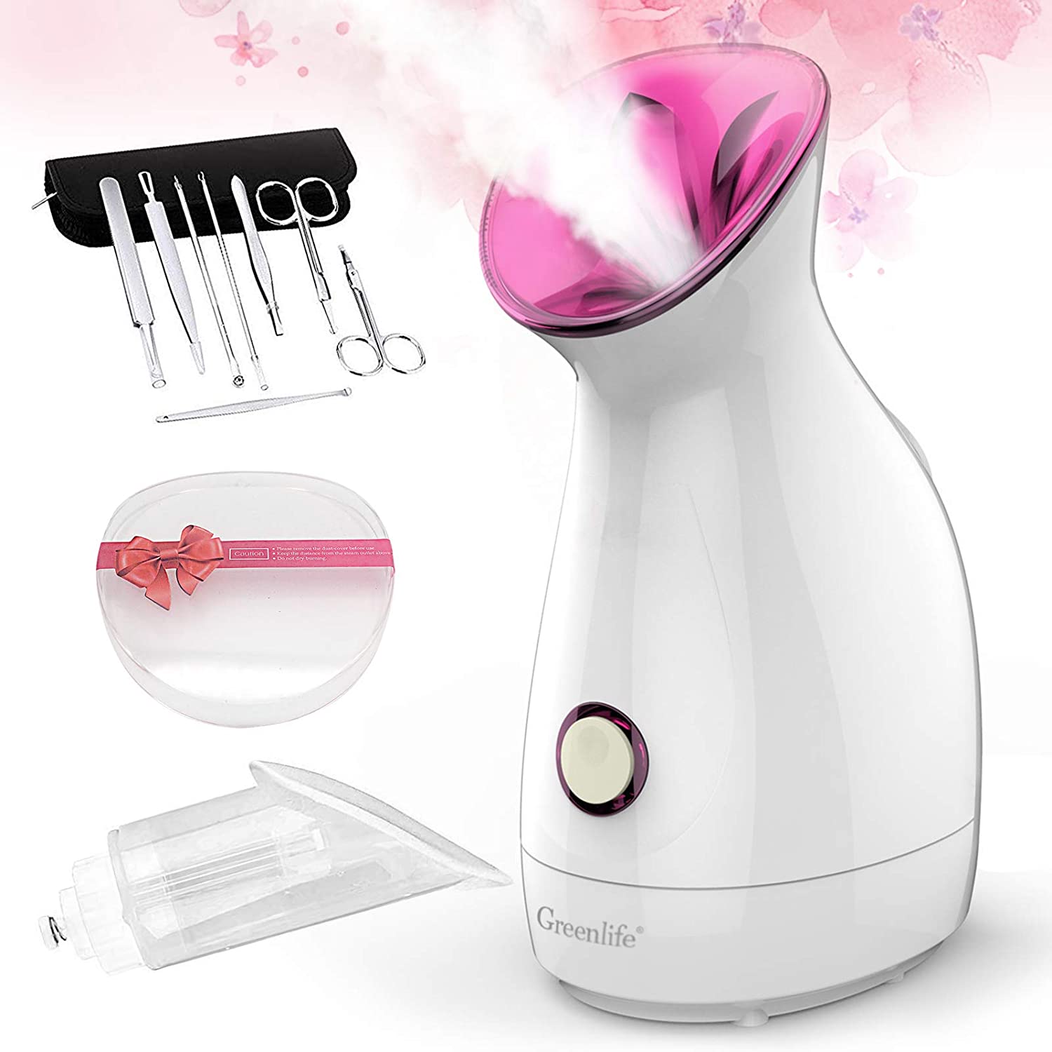 Nano Ionic Facial Steamer Warm Mist Moisturizing Cleaning Pores Steamer