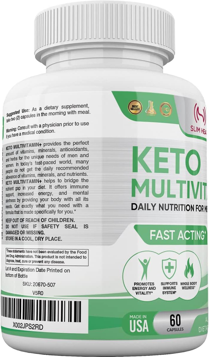 Multivitamin for Women and Men - 35 Potent, Pure Ingredients - Vitamin C, Vitamin D, Vitamin A, Vitamin E and Zinc for Immune Support - All Natural, Non-GMO, Made in USA - 30 Day Supply