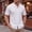 White, variant on Men's Slim Fit Polo Shirts Short Sleeve Breathable Stand up Collar Button Down Golf Shirts Ribbed Knit Soft Cotton Tops Sizes S-2XL White