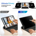 thumbnail image 3 of Magnetic Privacy Screen Protector Compatible with iPad 10th Gen 10.9" & iPad 11th Gen 11", Removable Anti Blue Light Glare Spy Filter, High Sensitive Bubble-Free Black Security Private Shield, 3 of 10
