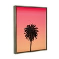 thumbnail image 3 of Stupell Industries Vivid Red Sky Palm Tree Silhouette Coastal Painting Gray Floater Framed Art Print Wall Art, 3 of 6