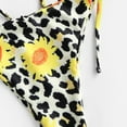 thumbnail image 5 of QLEICOM Womens Swimsuits Tummy Control Plus Size Swimsuit Coverup Plus Size Print Swimjupmsuit Swimsuit Beachwear Padded Swimwear Yellow L, 5 of 7
