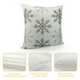 thumbnail image 4 of GOSMITH  Christmas Pillow Covers Raised Snowflake Pillow Covers Neutral Boho White Christmas Decorations for Winter Holiday, 4 of 5