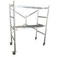 thumbnail image 1 of Andamio Plegable con Ruedas 135×124×62 Cm Doble Plataforma Metálica Acero Galvanizado, 1 of 6