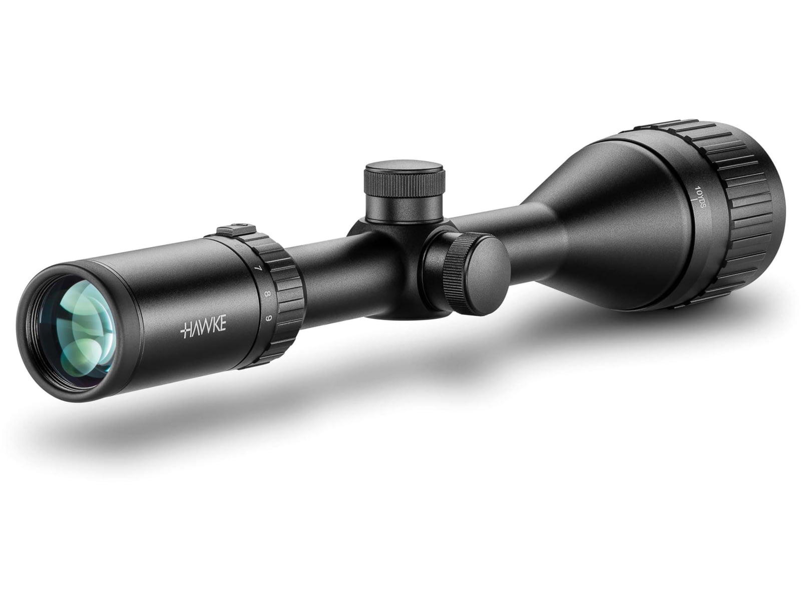 Hawke Sport Optics Vantage Rifle Scope, 3-9x50mm AO, 1in Tube, SFP, Mil Dot Reticle, Black
