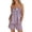 Purple, variant on 2026 New Women Gingham Two Piece Set Sleeveless Babydoll Tank Top and Plaid Shorts Pajama Set Sleepwear Y2k Summer Outfits