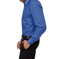 thumbnail image 5 of G-Style USA Men's Regular Fit Long Sleeve Solid Color Dress Shirts - French Blue - 1X - 17-17.5 - 36-37, 5 of 6