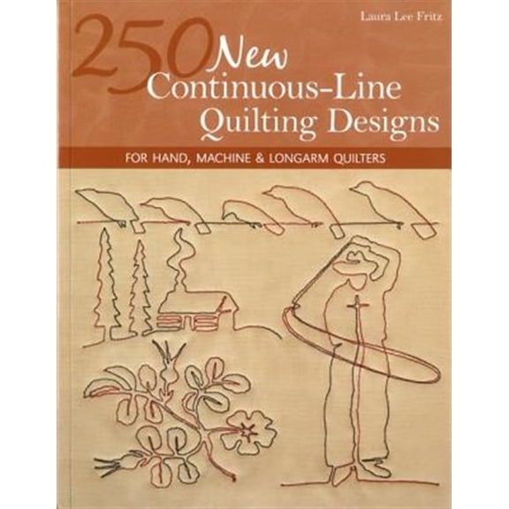 Pre-Owned 250 New Continuous-Line Quilting Designs-Print-on-Demand-Edition: For Hand, Machine & Longarm Quilters (Paperback) 1607055058 9781607055051