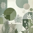 thumbnail image 3 of Ambesonne Monstera Duvet Cover Set, Boho Love Mid Century Art, King, Reseda Green Taupe, 3 of 6