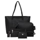 thumbnail image 1 of Sywqhk 4 Uds. Bolso De Mano De Piel Sintética Para Mujer, Bandolera, Bolso De Mano, Tarjetero (Negro)-152157.02 Sywqhk Para estrenar, 1 of 8