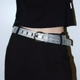 thumbnail image 4 of Lady Punk Crystal Grommet Belt For Jeans And Pants Street Dance Casual Wear, 4 of 10