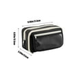 thumbnail image 3 of Dvruxg Pencil Pouch Case Holder Pen Box Large Capacity Big Zipper Canvas Makeup Bag Bulk Cosmetics Toiletry Storage, 3 of 5