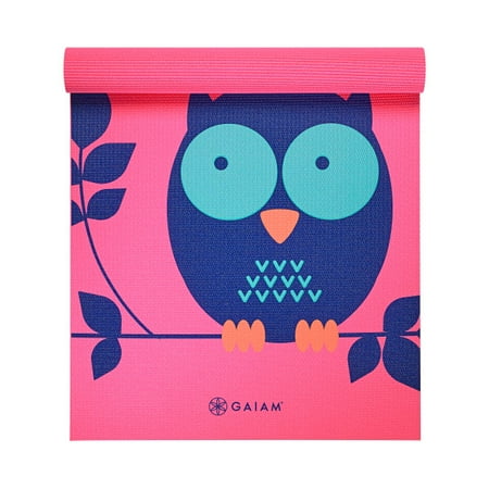 Gaiam Kids Yoga Mat Owl 4mm Walmart Com