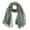 Gray, variant on Wrapables® Lightweight Musical Notes Long Scarf, Black