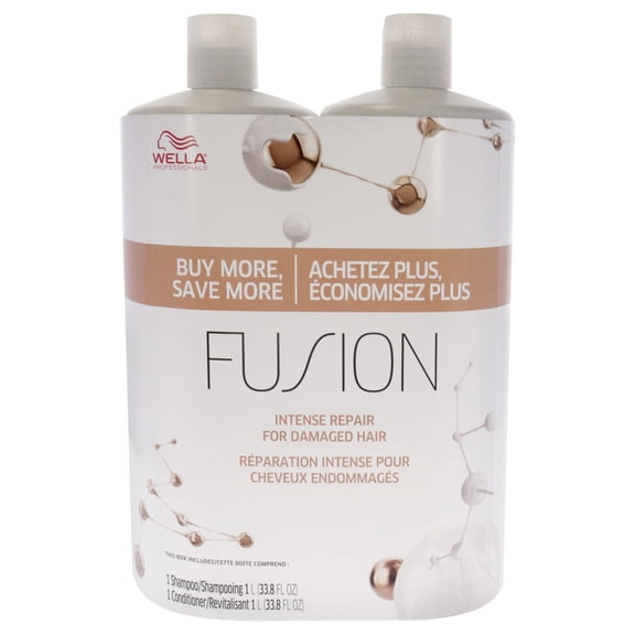Wella Fusion Intense Repair Duo , 2 Pc 33.8oz Shampoo, 33.8oz Conditioner
