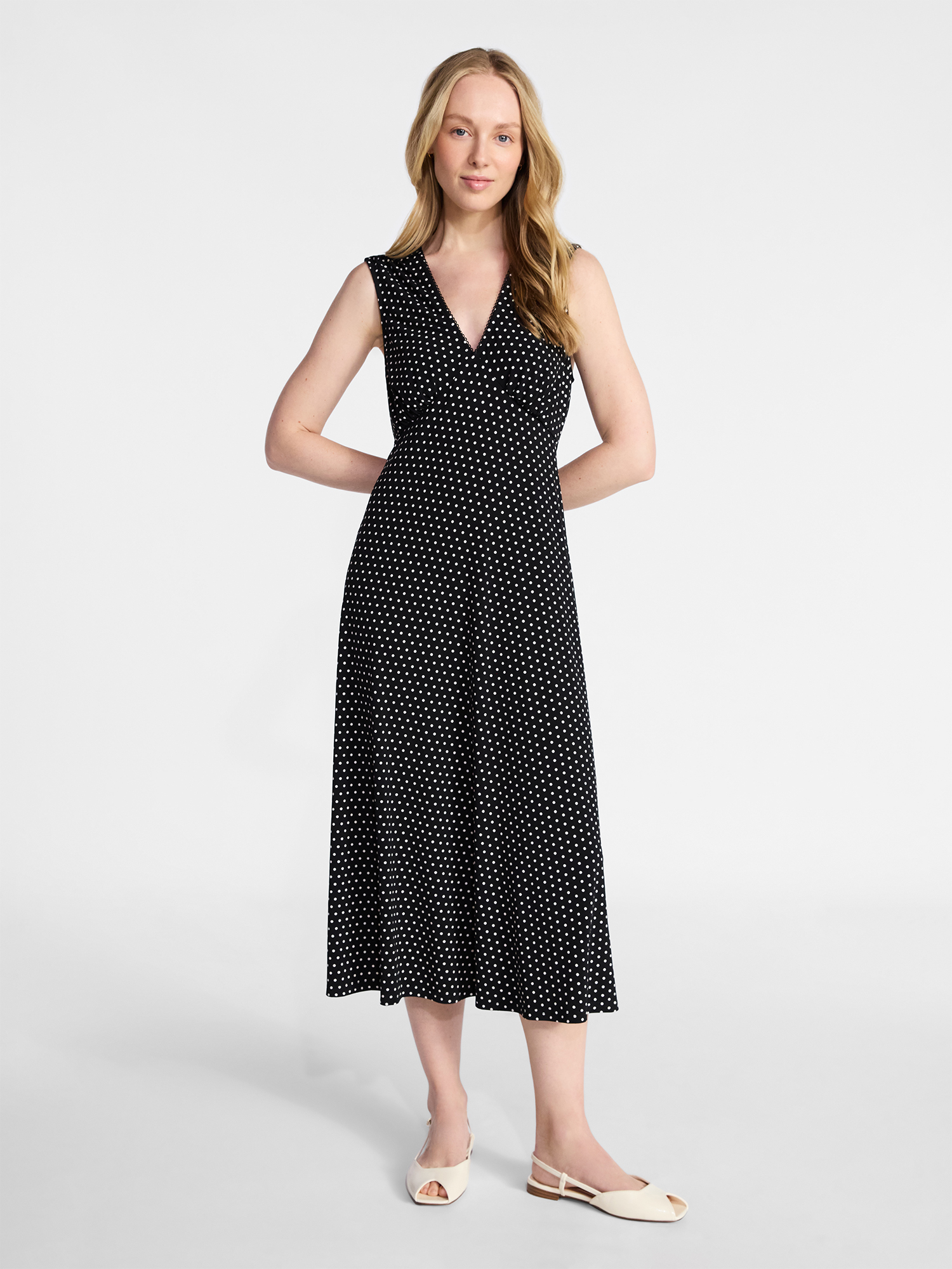 open lace back dress Jessica Simpson 2.0 Bias Dress in Black