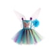 thumbnail image 2 of Txlixc Conjunto de Vestido de Cosplay para niña pequeña, Vestido de Patchwork de Tul Sin Mangas de Hada de Mariposa + Alas Transparentes + Varita Mágica Txlixc Moda, 2 of 9