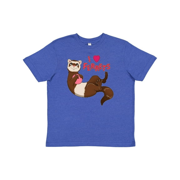 Inktastic I Love Ferrets Youth T-Shirt