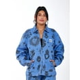 thumbnail image 2 of Hija De Tu Madre, Unisex Graphic Zip-Up Jacket, Sacred Heart, Sizes XS-3XL, 2 of 13