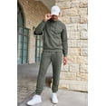 thumbnail image 4 of COOFANDY Men's Tracksuits 2 Pieces Waffle Hoodies Sweatsuit Sets Sports Jogging Suit Set, 4 of 10
