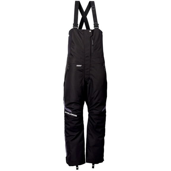 Polaris  Womens Northstar 2.0 Snowmobile Bibs Waterproof Warm Black Snow Pants - 286244513