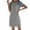 Gray Womens Summer Dress, variant on USSUMA Short Sleeve Sundresses for Women Leopard Print Color Block Midi Beach Party Dresses Flowy Aline Tshirt Sun Dresses Women's Summer Casual Round Neck Dress Wedding Guest