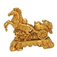 thumbnail image 4 of Kuntesetty Chinese Style Horse Statue Alloy Home Decor for Living Room Cabinet Bookcase 8cmx8.5cm, 4 of 9