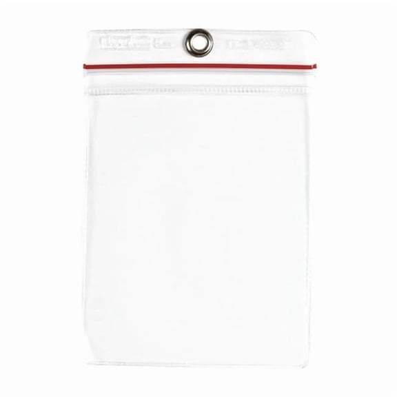 Brady Tag Envelope, Vinyl, 6 1/2 in H x 4 1/2 in W, Clear, 10 PK 81766