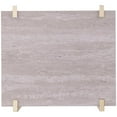 thumbnail image 6 of Home Square Faux Marble Top End Table in White and Tobacco - Set of 2, 6 of 6