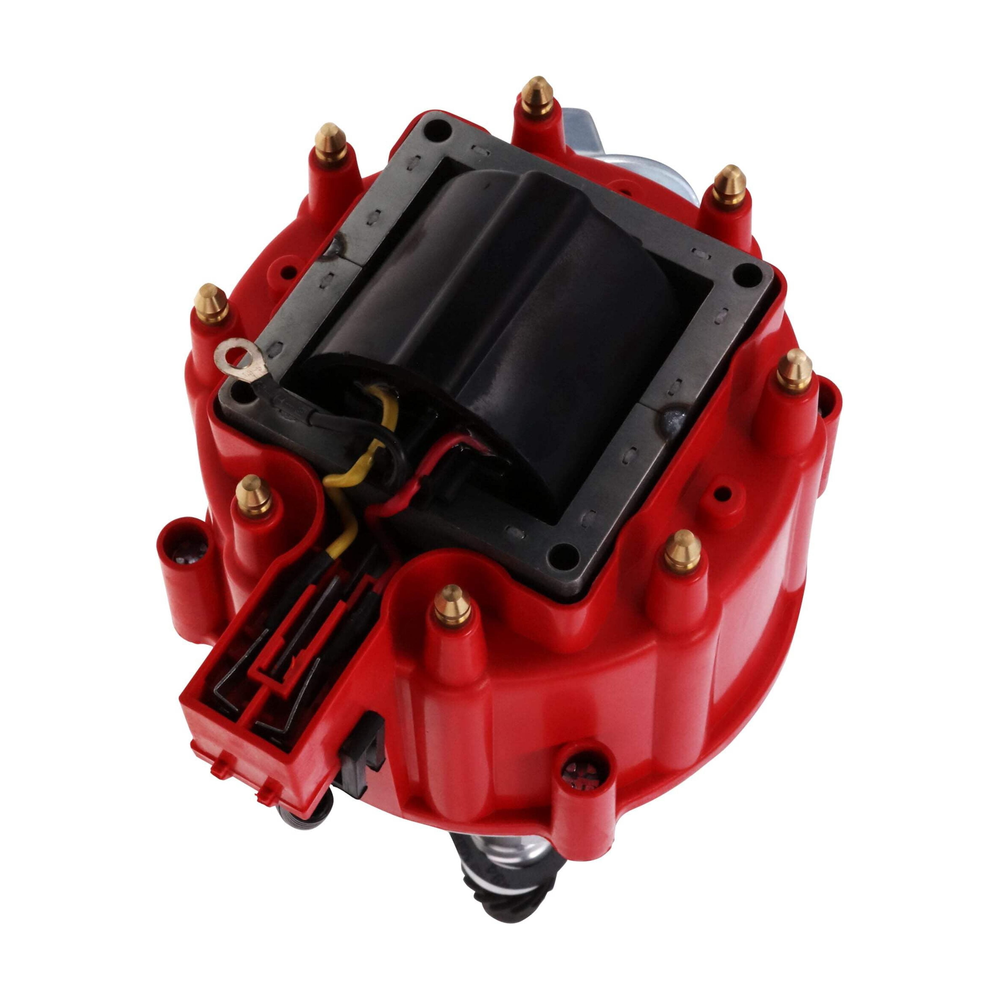 TSP HEI Distributor with Super Cap for Chevy Small Big Block V8 - Red