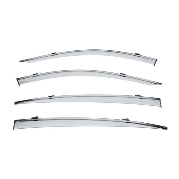 Wellvisors Side Window Visors Wind Deflectors Rain Guard With Black Trim for 2020 2021 2022 2023 2024 Cadillac CT5 Sedan 3-847CA013