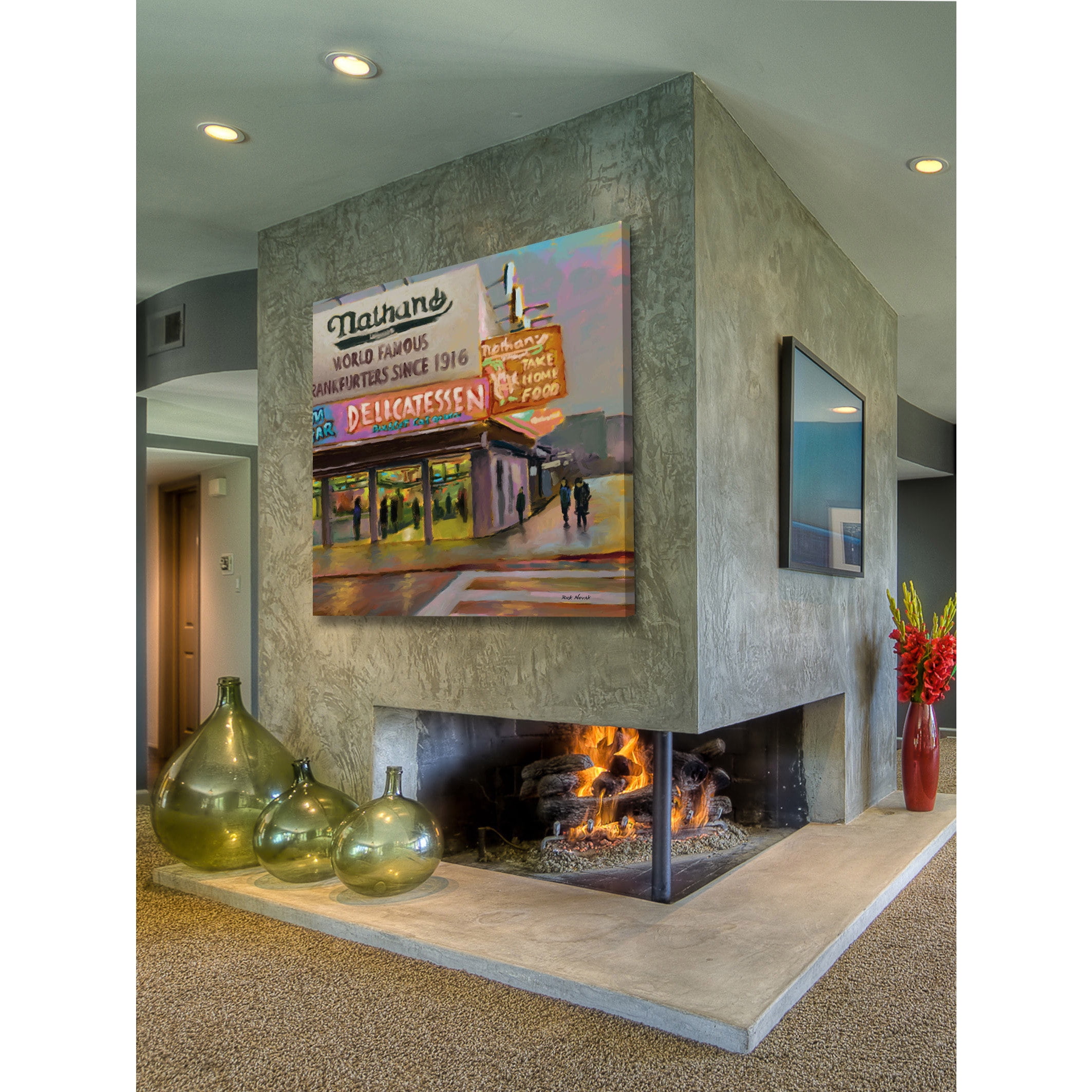Marmont Hill "Nathans" by Rick Novak Painting Print on Wrapped Canvas